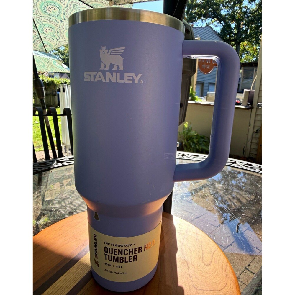 Stanley Quencher H2.0 FlowState 40 oz Purple Stainless Tumbler handled NO lid